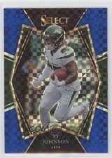 2021 Panini Select Premier Level Blue Prizm 117/149 Ty Johnson #127 0i7z