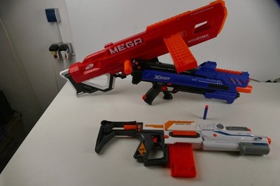 Nerf gun's 4 verschiedene Waffen Accustrike,X-Shot,Recon MK2,Strongarm Pro-3962