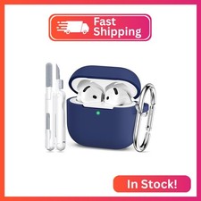 MHYALUDO for AirPods 4th Generation Case Cover 2024, Military Grade Soft Silicon
