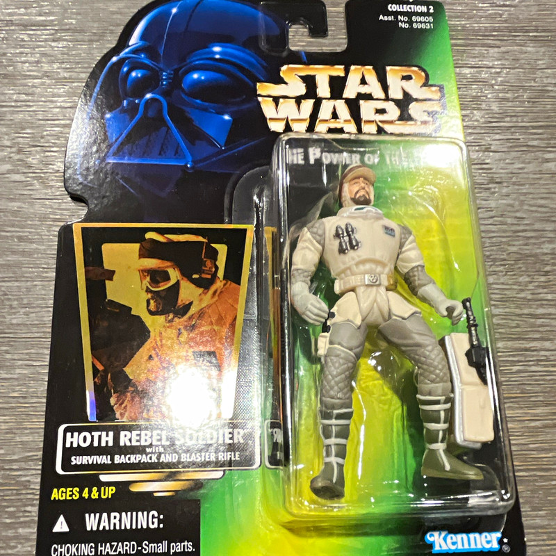 Kenner Star Wars Power of the Force Hoth Rebel Soldier Figure w/ Backpack