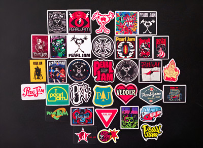 Pearl Jam Vinyl Decal Stickers PJ Eddie Vedder Grunge Alternative Rock Band Logo