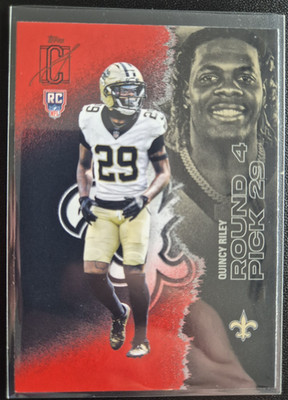 Quincy Riley  New Orleans Saints - 2025 Signature Class NFL Rookie Red Black 161
