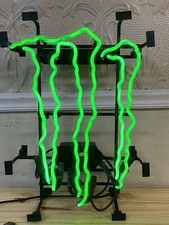 Vintage Original Monster Energy M Claw Green Neon Sign. 22&rdquo;x16&rdquo;. Commercial