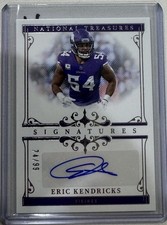 Eric Kendricks Auto 2025 National Treasures /99 Vikings LB Autograph