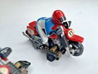 Lot of 2 Slot Car Racing Motorcycles No. 11 Red/Blue/White Used vintage TYCO — photo 3