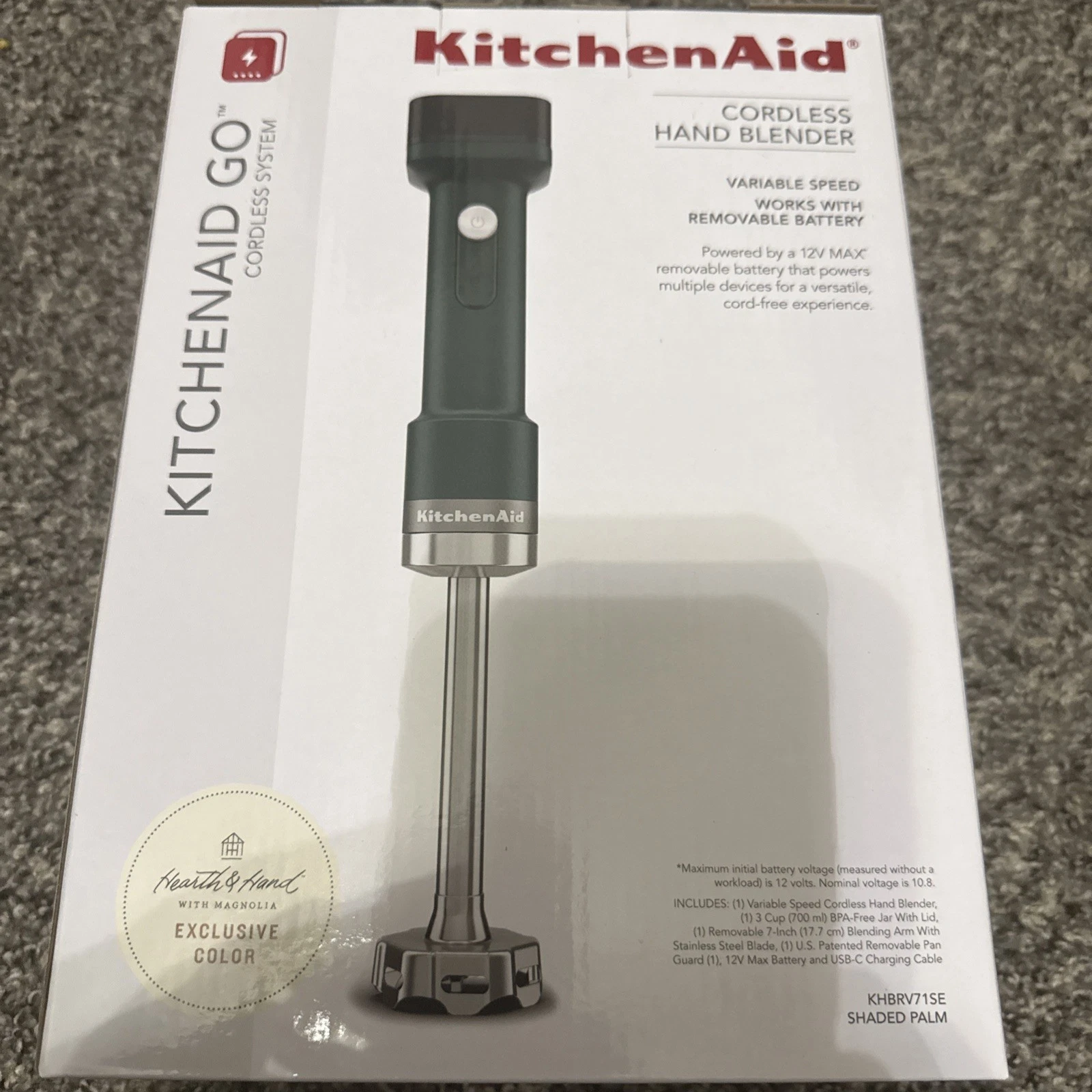 KitchenAid Go® Cordless Hand Blender with Accessories - battery included - Porce
Opens in a new wind