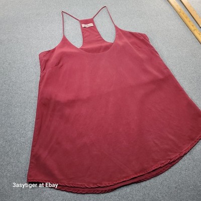 Thread & Supply Tencel 100% Lyocell Camisole Tank Burgundy Women M TSTP8850-Wine