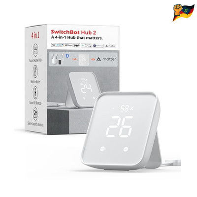 SwitchBot Hub 2 WiFi Thermometer Hygrometer Smart IR Fernbedienung Klimaanlage