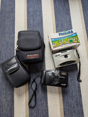 Olympus Trip XB3 analoge Kleinbildkamera Koffer Set Trödel, gebraucht