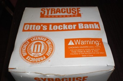 2003 VINTAGE SYRACUSE UNIVERSITY ORANGE OTTO'S LOCKER ROOM BANK - McDONALD'S