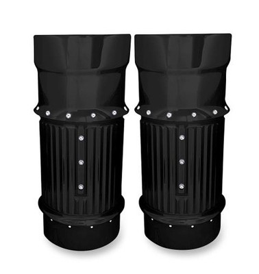 Covingtons Gewellte Gabelbalg - Schwarzes Motorrad Street Bike C1114-B 0411-0104