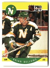 Brian Bellows - 1990-91 Pro Set #130 - Minnesota North Stars Hockey Card