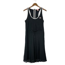 Hunter for Target Small Women's Black Mesh Athleisure Tennis Skater Midi Dress