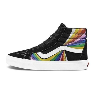 MENS VANS SK8-HI REISSUE REFRACT RAINBOW SIZE 12 VN0A4U3DWN7 