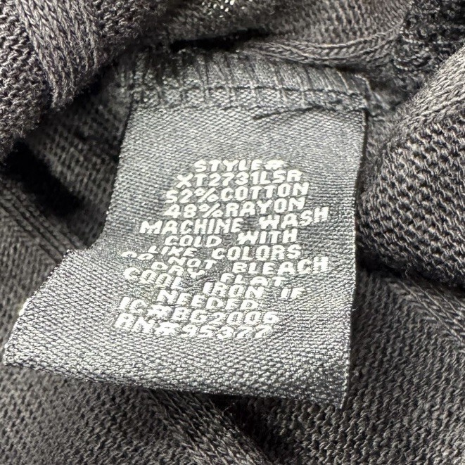 Sanctuary Large Ribbed Scoop Neck Top Black Basics Chic Everyday Capsule