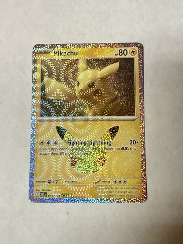 Pikachu 30th Celebration 27/30 Pokemon Tcg