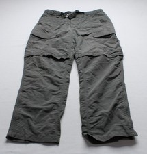 The North Face Women's Convertible Outdoor Cargo Pants TM8 Gray Large Short