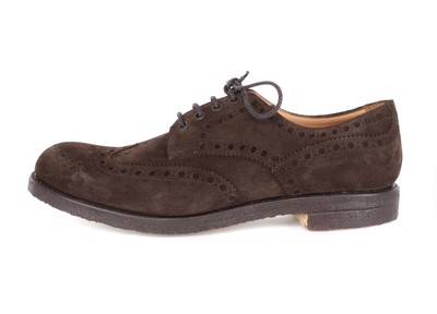 JOSEPH CHEANEY DREBY BROGUE SHOES Duilio brown handmade England 10 F