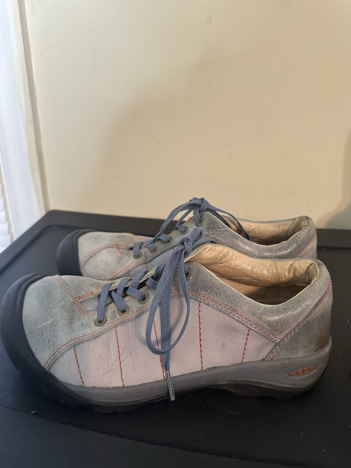 Scarpe da trekking Keen donna Presidio marroni 5322 SBBR trail pelle stringate taglia 8 5