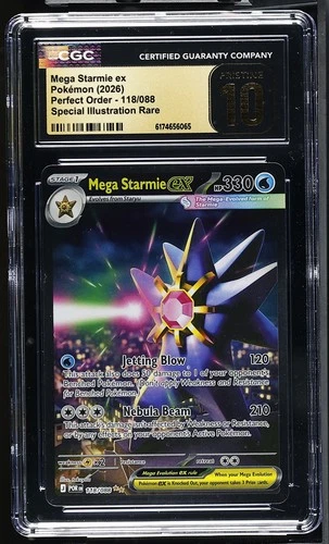 Mega Starmie ex 118/088 SIR | 2026 English Perfect Order | CGC 10 Pristine