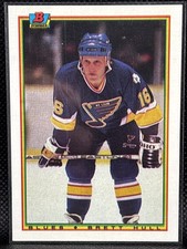 Brett Hull 1990-91 Bowman #24 St. Louis BluesHockey
