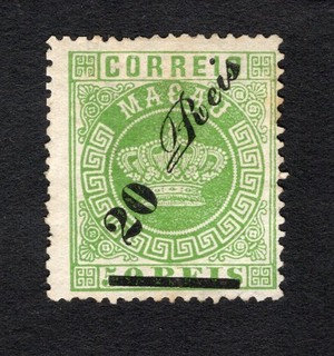 Macau 1884 stamp Mi#14C MH CV=156$