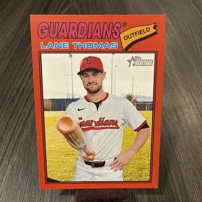 2026 Topps Heritage #285 Lane Thomas Red Border