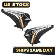 For 2017-2020 Cadillac XT5 Full LED Headlight w/ Leveling Left+Right Pair