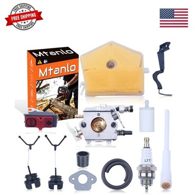 Carburetor Tune Up Kit for Husqvarna 55 51 Rancher Chainsaw Walbro WT-170-1 w...