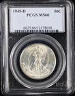1945-D Walking Liberty Half Dollar 50c PCGS MS66