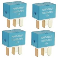 Relay 90987-02027, 4 Pins Relay Replace 90080-87026 90987-02028 Compatible with