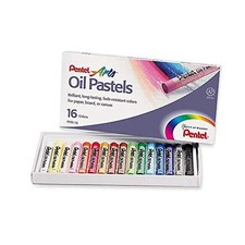 Arts Oil Pastel Set, 5/16 x 2-7/16 Inch, Assorted Colors, 16 Count Pack of 1 