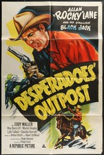 Desperadoes’ Outpost (1952) Original Western Movie Poster Folded 27x41