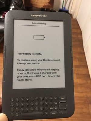 Amazon Kindle Keyboard 6 in 4GB Wi-Fi eBook Reader Gray Built-In Keyboard D00901
