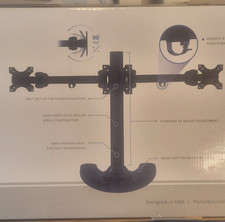 Mount-It Full Motion Triple Monitor Desk Stand with Base Adapter Model mi-789