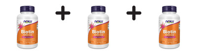3 x Now Foods Biotin 5000mcg (120 vcaps) (175,17 EUR/kg)