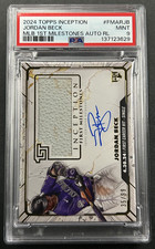2024 Topps Inception - Jordan Beck #FMAR-JB Rockies - RC Relic AUTO /99 PSA 9