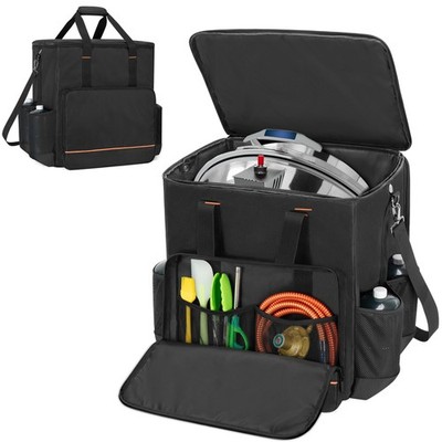 GRAOSO Boat Grill Storage Bag Compatible with Magma 17  x 12  x 18 , Black 