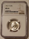 NGC 1963 D Washington Quarter Unc MS64 (B)
