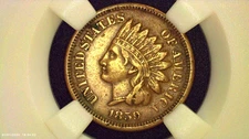 1859 Indian Head, P Mint *First year Issue - VF+, thicker planchet" -