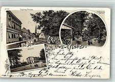 13719089 - Vietz Bahnhof Gasthaus Rathmann Cuestriner Strasse Lithographie