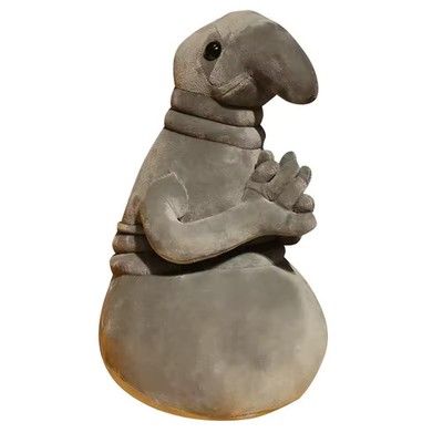 Waiting Statue Plush Toy Cute Meme Zhdun Tubby Gray Blob soft 20cm