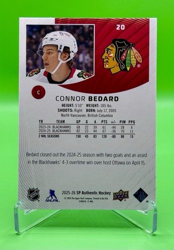 Lote de 3 cartas del equipo de hockey Chicago Blackhawks auténtico 2025-26 SP - Imagen 4 de 8