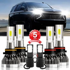 Hi/Lo Beam Fog Light LED Headlight Bulbs Combo For Chevrolet Tahoe 1995-2000