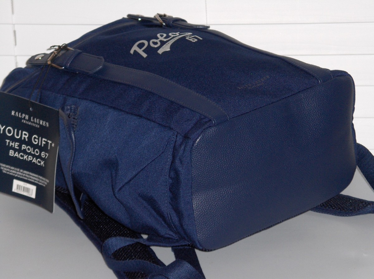 Ralph Lauren Polo Backpack Navy Blue Travel Bag Preppy Capsule GWP Unisex NWT Buy Polo Ralph Lauren Newport Navy Polo Kids Color Backpack  main image 3