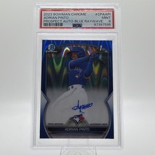 Topps 2023 Bowman Chrome Adrian Pinto Blue RayWave /150 PSA 9
