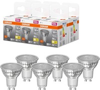 Osram Led Star PAR16, Sockel: GU10, Nicht Dimmbar, Warmweiß, 6Er-Pack, 80 W