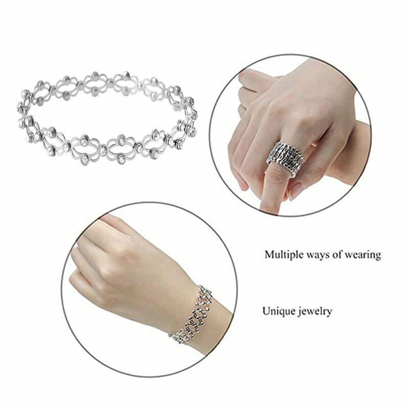 zttd fashion adjustable transform bracelet ring folding retractable ring  bracelet retractable ring replacement bracelet - Walmart.com