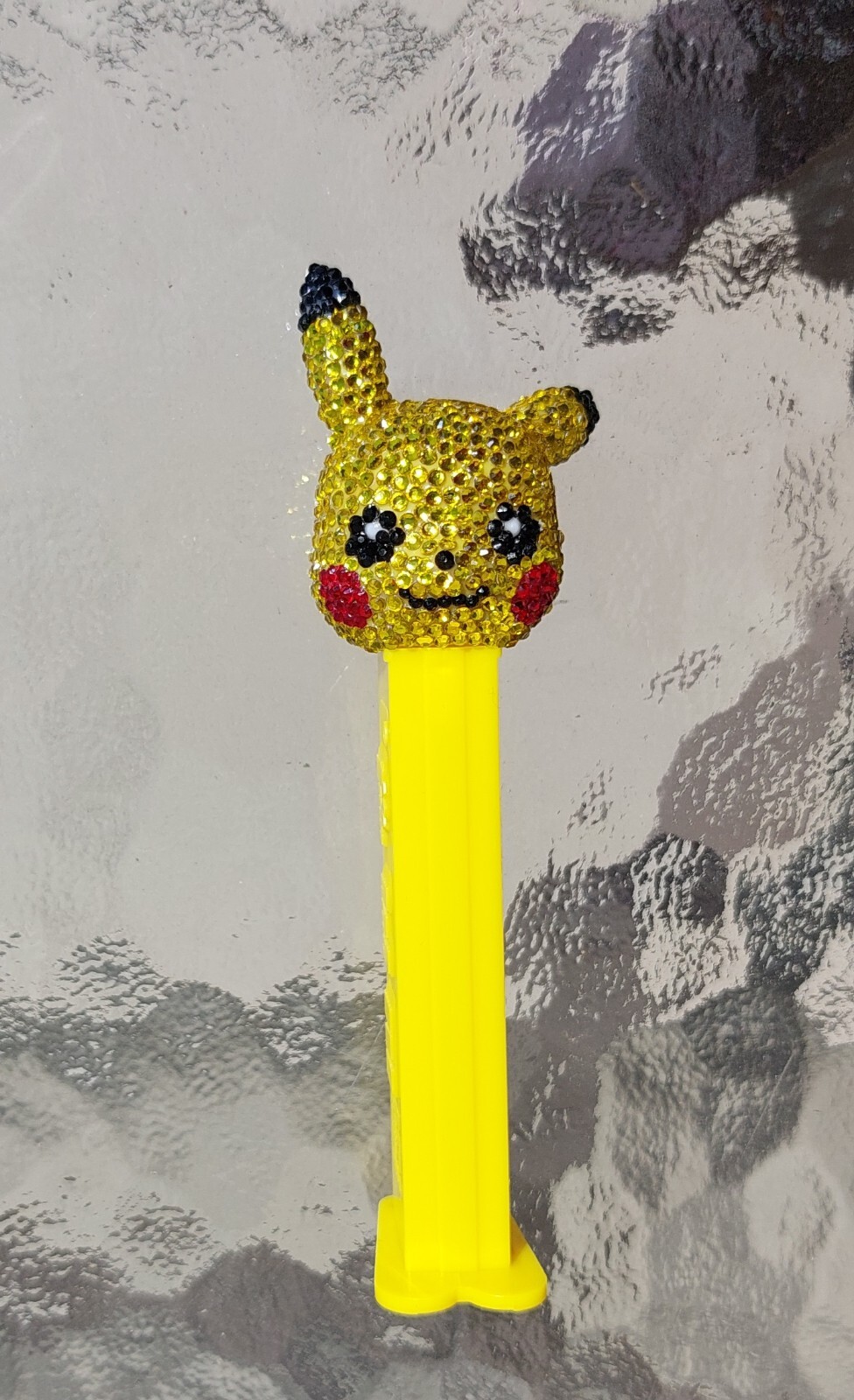Pez Dispenser - Pokemon Pikachu Jeweled with Austrian Glass Crystals, Swarovski 