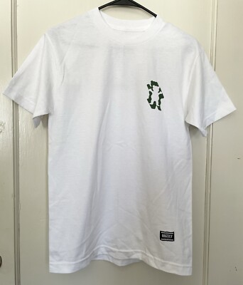 Grizzly Griptape Men s White 2-sided Bear Logo T-shirt Small S - NEW